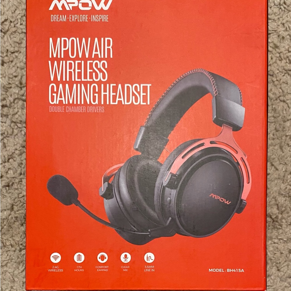 Mpow Air Pro BH415A Headphones 2.4G 7.1 Surround Sound Wireless Gaming Headset